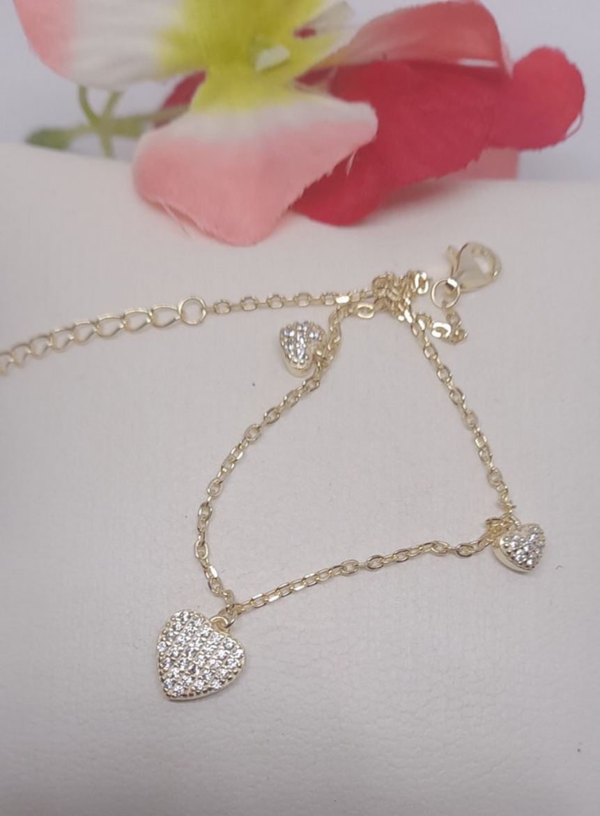 Imagem de Pulseira em Prata Dourada 