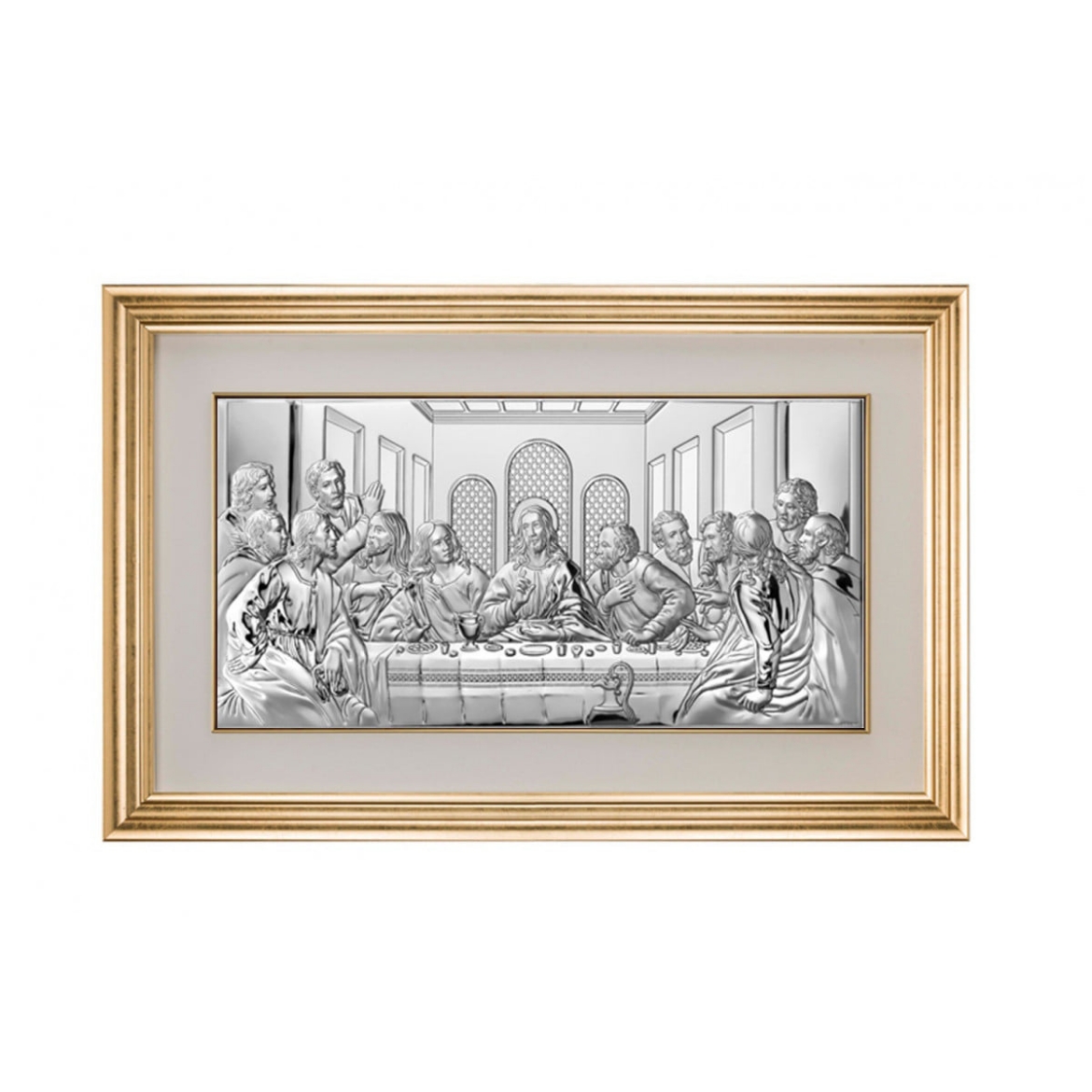 Imagem de Quadro A ultima Ceia em Prata 