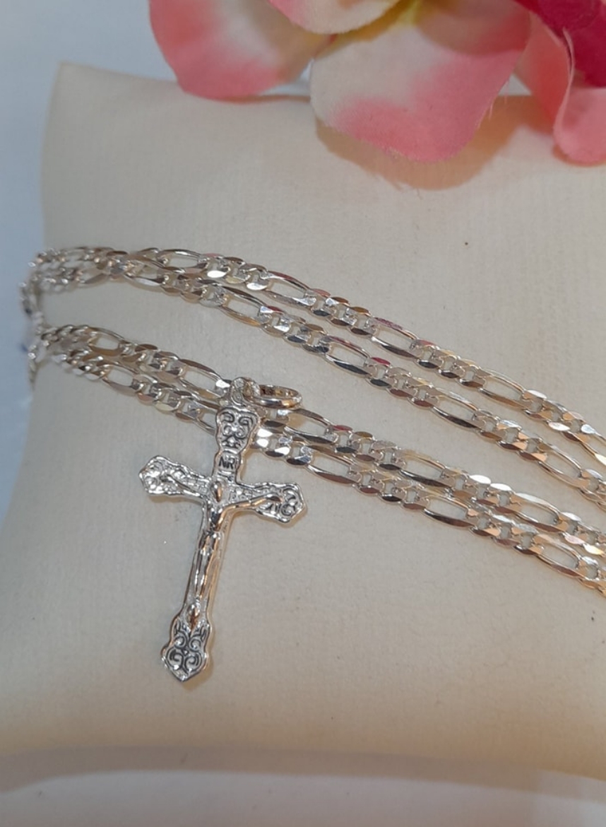 Imagem de Fio em Prata com crucifixo 