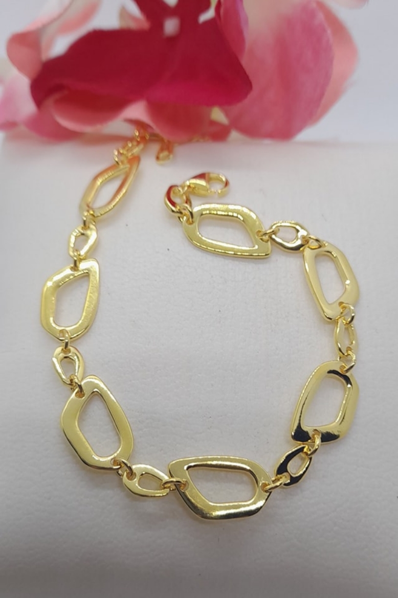 Imagem de Pulseira em Prata Dourada 