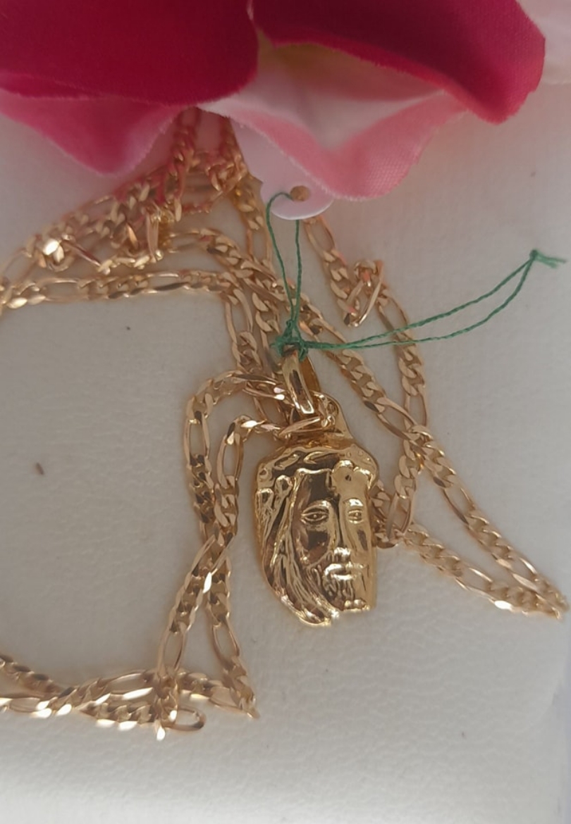 Imagem de Fio em Ouro com Rosto de Cristo