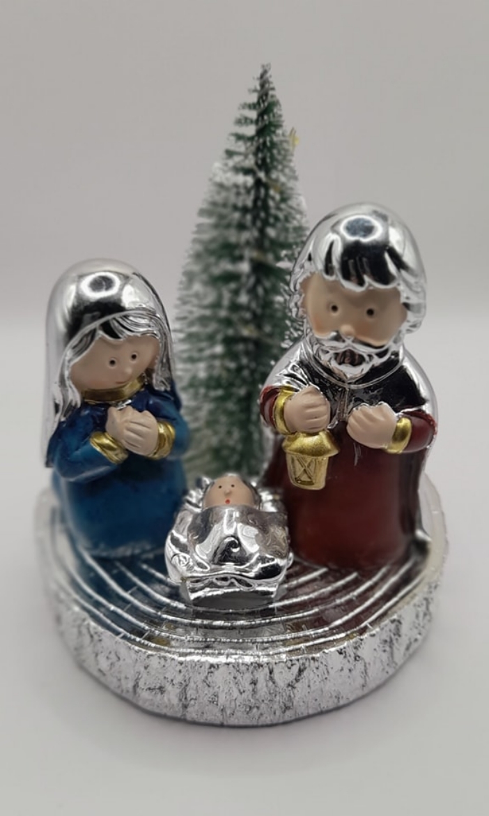 Imagem de Presepio em Prata com Luz 