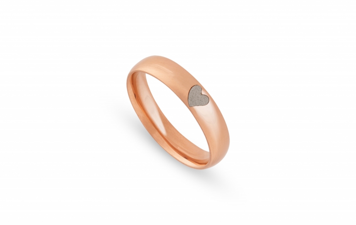 Imagem de Aliança em Ouro Bicolor Romantis- Lovee
