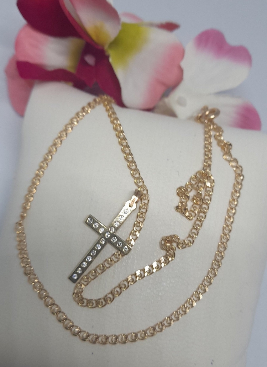 Imagem de Fio em Ouro  9k com Crucifixo