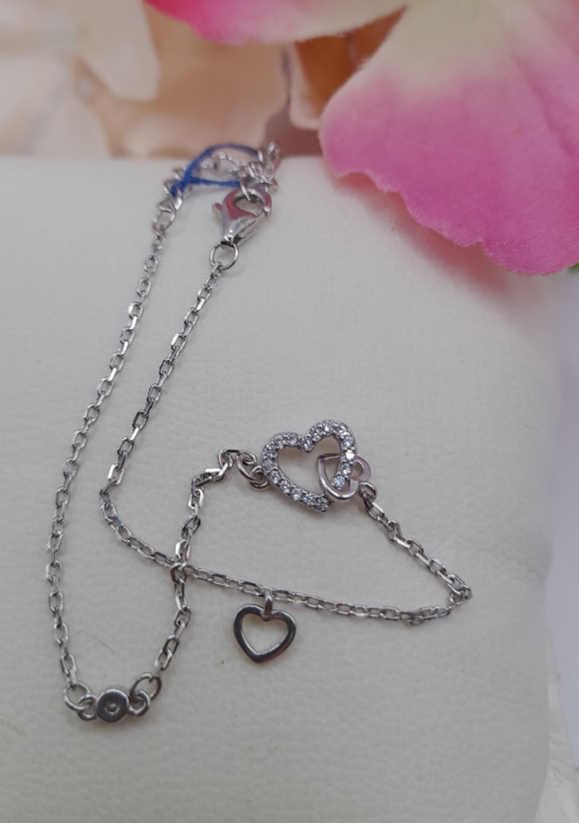 Imagem de Pulseira em Prata com Zirconias