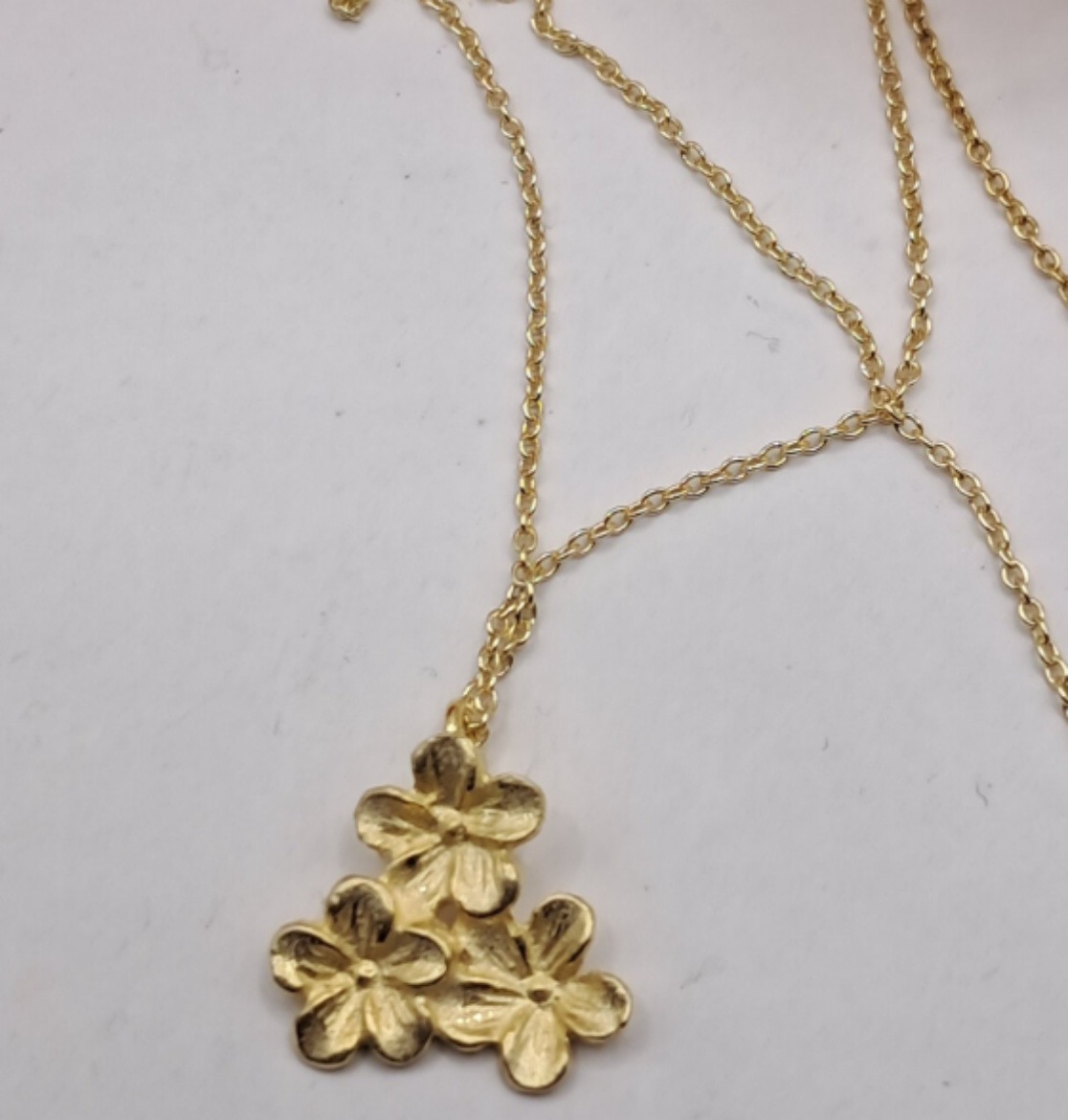 Imagem de Colar em Prata dourada com 45cm