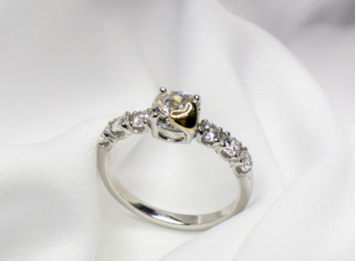 Imagem de Anel em Ouro 9k com Prata 