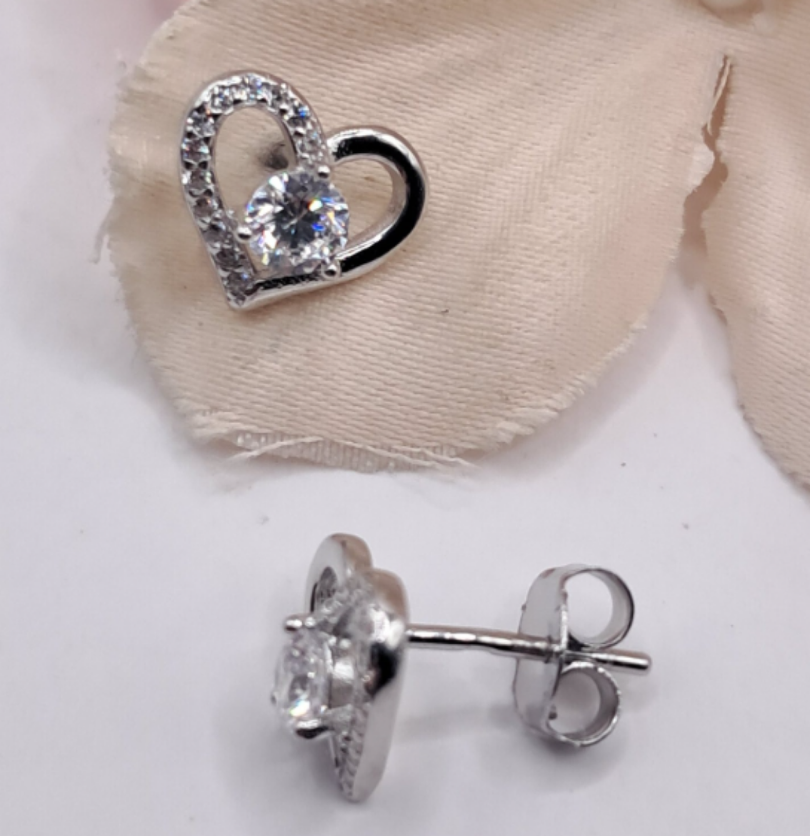 Imagem de Brincos em Prata com zircónias