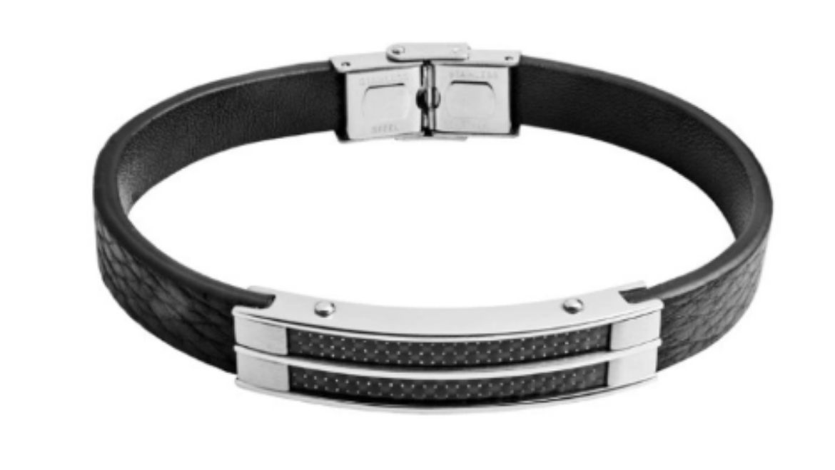 Imagem de Pulseira em Alo 316L e pele