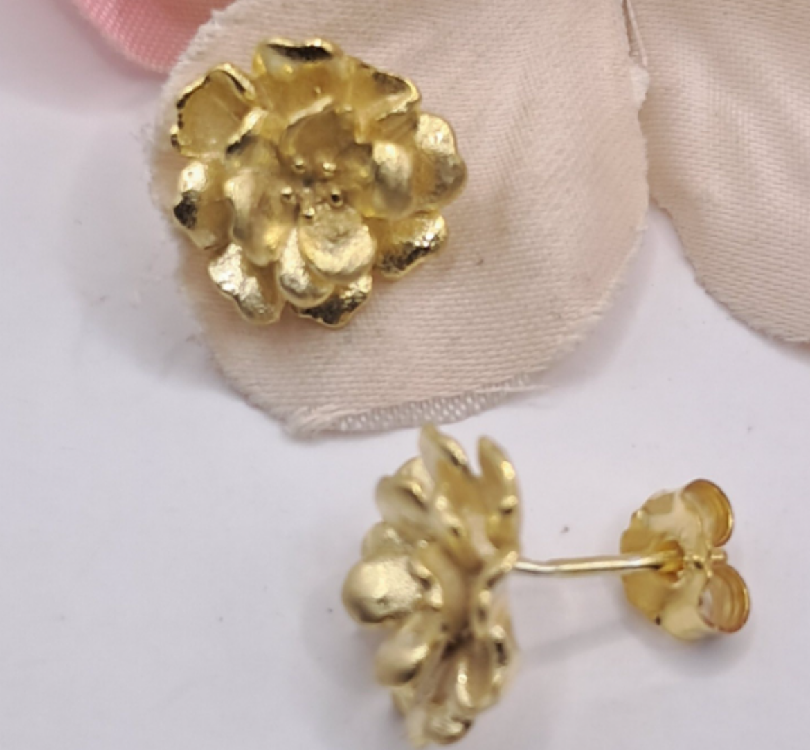 Imagem de Brincos em Prata Dourada