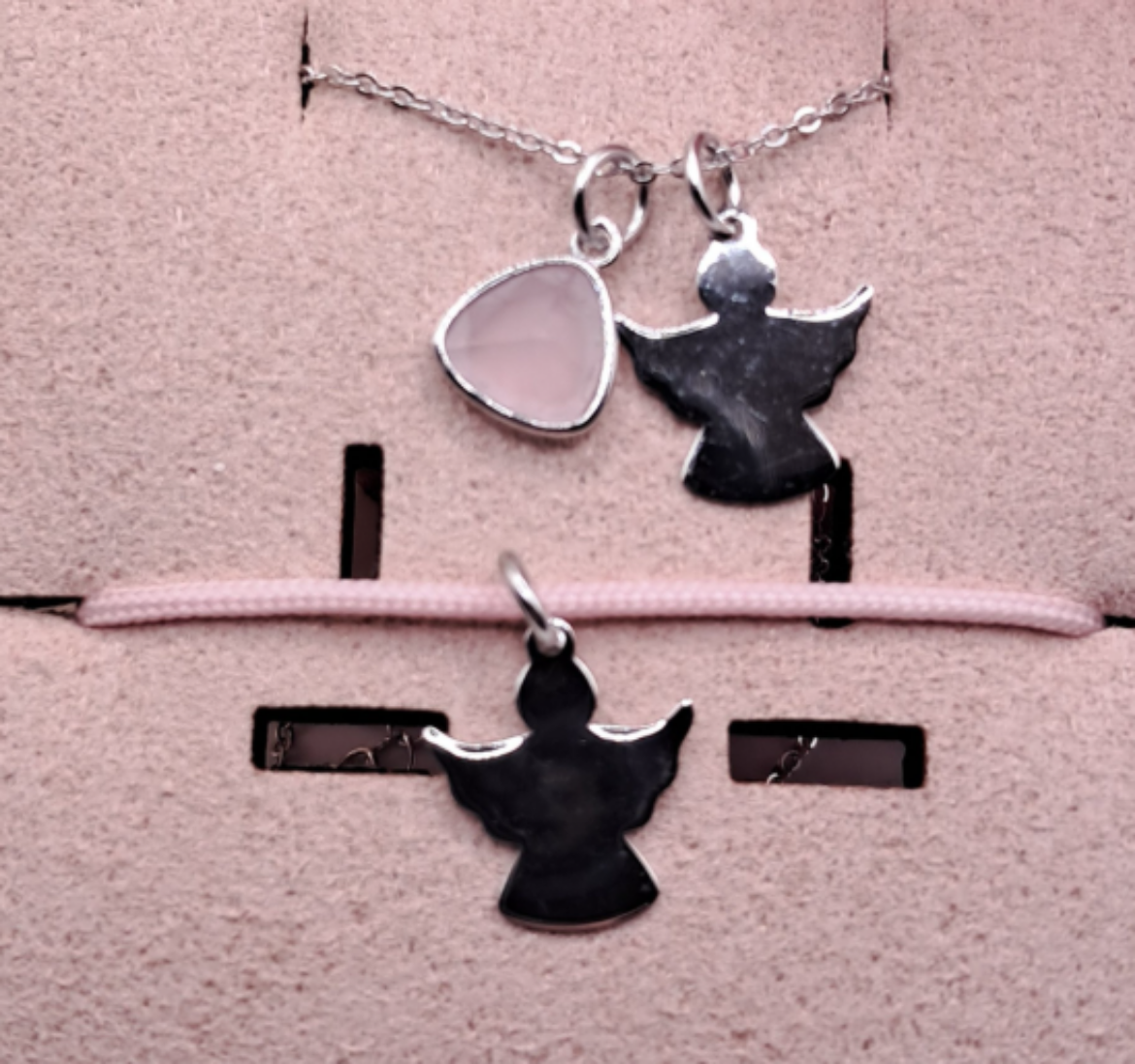 Imagem de Conjunto em Prata Dourada Pulseira + Colar 